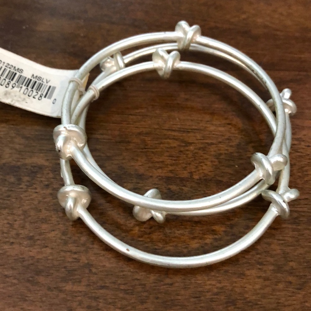 Silver bangle bracelet